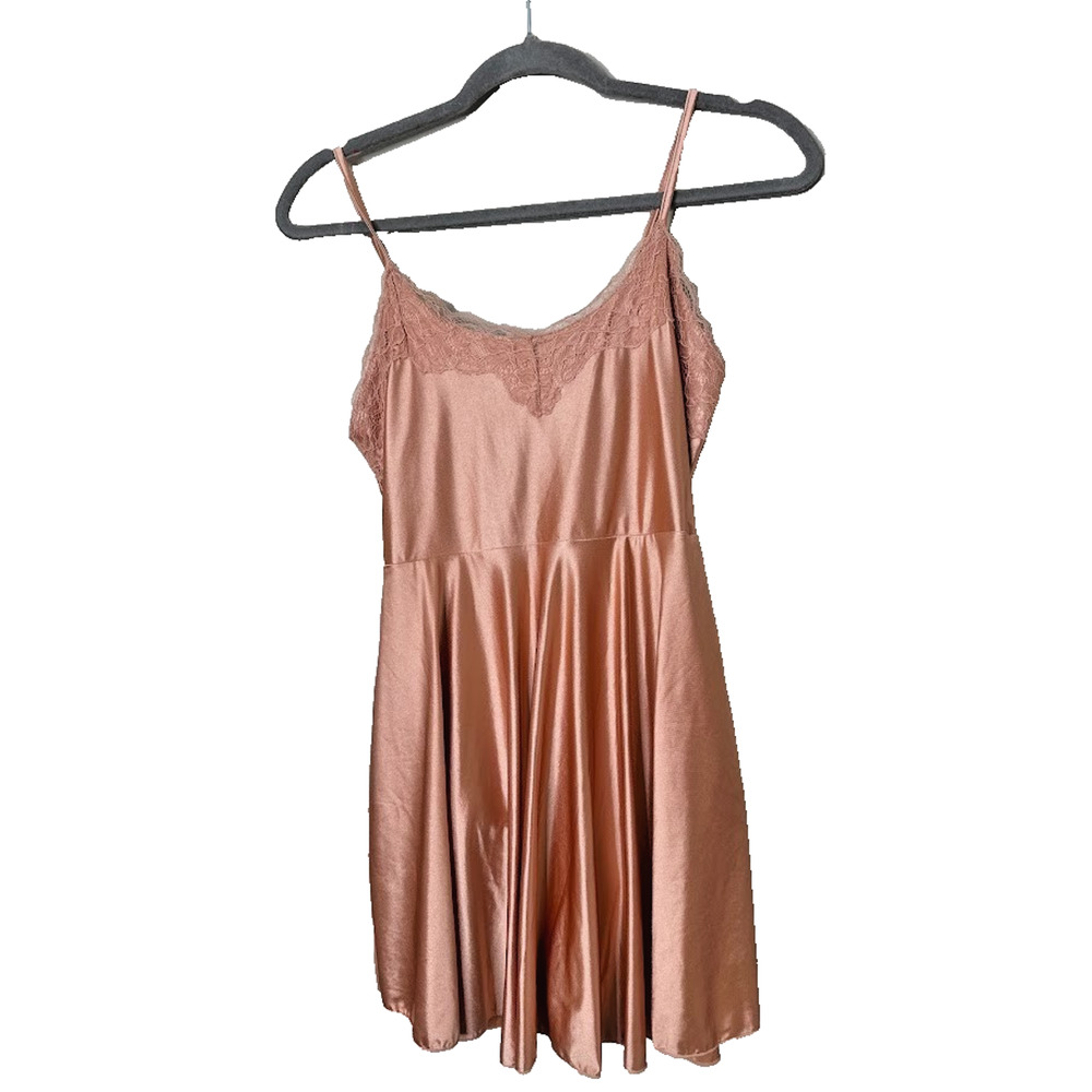 Free People FP Movement‎ Satin Lace Top S Bodysuit Babydoll Ballerina Coquette